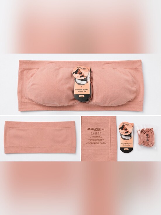 Shapermint Other - Shapermint Convertible Strapless Bandeau Bra - Dusty Rose 3XL